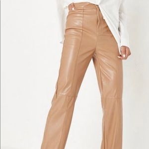 Selling Misguided leather pants with slit in them — size 4 US